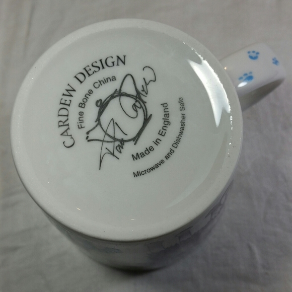 CARDEW DESIGN Dog Cat MUG Bark Meow Woof Paw Print 12 oz - Picture 7 of 11